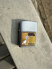 Rare Vintage Vietnam Era Metal Lighter Snoopy Cursing F$#k You Red Barron picture