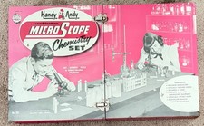 1950s Handy Andy Mr. Wizard Combination Microscope Chemistry Set 200 Vtg picture