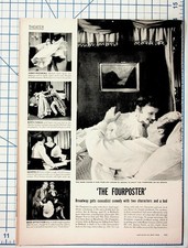 1950s The Fourposter Play Article Jessica Tandy Hume Cronyn Magazine Page picture
