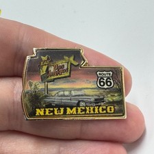 Route 66 New Mexico Eat Dos Amigos Lapel Pin Travel Road Trip Souvenir picture