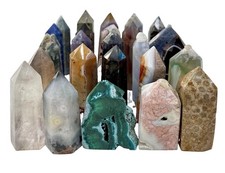 4 Lb Lot Of 25 Crystal 2”-3” Towers picture