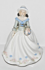 Vintage Royal Worcester Lady Hannah Musical Porcelain Figurine 8