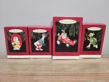 Keepsake Ornaments Hallmark 1995/96 Vintage Lot Of 4 Animals  picture