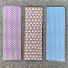 Cute Aesthetic Bookmark For Books, Gift For Bookworms, 2x6” Laminated, Set Of 3 picture