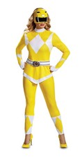 Disguise Women's Yellow Ranger Adult Costume, M (8-10) picture