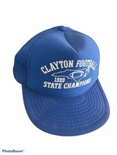 VINTAGE 1989 CLAYTON COMETS HIGH SCHOOL NC CAROLINA STATE FOOTBALL CHAMPIONS HAT picture