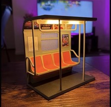 NYC Subway Bench LED Night Light,3 mini posters Battery Powered Home Decor picture