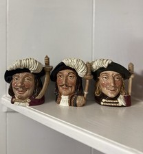 Vintage 1950s Royal Doulton Three Musketeers Aramis Porthos & Athos Small Toby picture