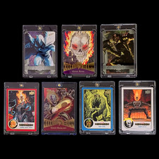 Marvel Midnight Sons 7-Card Lot Ghost Rider Blade Moon Knight Metal picture