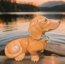 MARSTON 1950's DACHSHUND Weiner Dog Coin Bank 10