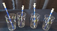 New Pillsbury Doughboy Plastic Cups Glasses  Poppin Fresh Parade Tumbler 4 pcs picture