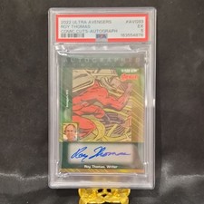 2022 Fleer Ultra Avengers Roy Thomas COMIC CUT/AUTO #93 Kree of Skrull POP 1  picture