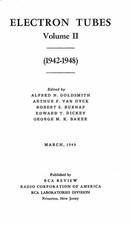 ELECTRON TUBES (VOLUME 2) 1942 1948 PDF picture