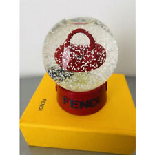 FENDI× MONCLER Novelty Snow Globe Not for Sale Red 10cm Spy Bag With Box IM401 picture