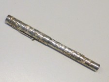Vintage Mabie Todd NY Swan Sterling Silver 1915 Patent Clip Fountain Pen USA picture