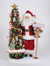 Karen Didion Originals Collectible The Lighted North Pole Bakery Santa Signed picture
