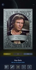 /10cc Han Solo May The Force Silver Legendary Star Wars Card Trader We Are Spark picture