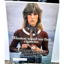 1975 Winston Cigarettes Woman Wasnt Her First One Original Print ad picture