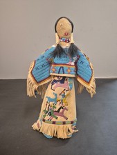 Antique Native American Cheyenne Beaded Hide Doll picture