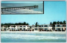 La Playa Apartment Hotel Redington Beach Florida Fishing Pier Postcard picture