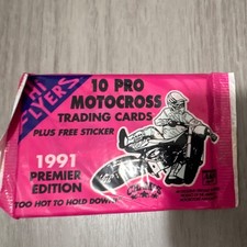 CHAMPS 1991 AMA Supercross Premier Edition 10-Card Pack w/ Sticker picture