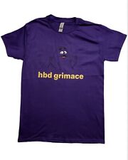 McDonald's hbd grimace T-Shirts limited Edition-Medium Size-2023-Unisex-purple picture