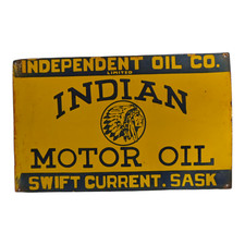 1940's Old Antique Vintage Rare Indian Motor Oil Embossed Sign Board Collectible picture