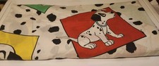 **Flaws 1990s Vintage Disney 101 Dalmatians Colorful Twin Flat Sheet Only  picture