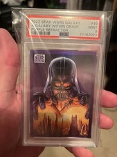 2022 Star Wars Chrome Galaxy A Galaxy Within Grasp Purple Refractor /25 PSA 9 picture