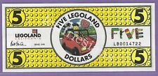 1999 LEGOLAND CALIFORNIA $5 BRAND NEW Never Used Like Disney Dollar LB0014722 picture