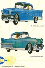 🚗 Classic 1958 GM Golden Anniversary Cars Poster - 24x36” 200gsm Paper🗞️ picture