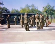 POW Camp Arrival Of Captured German Officers 8x10 Glossy Print WWII HT4136301 picture
