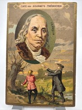 1880s-90s Trébucien Gourmet Chocolate - Benjamin Franklin picture