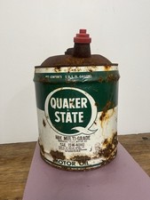 Vintage Quaker State 5 Gallon Oil Can picture