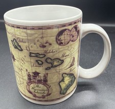 Vintage 1999 Mug-Map Of The Hawaiian Islands-Ron Croci Artwork-ABC Stores picture