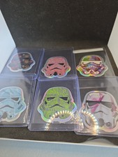 2026 Topps Chrome Star Wars Stormtrooper Command Helmet Refractors 9 Different picture