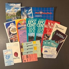 1970s Walt Disney World Memorabilia Book Brochures Postcard Tickets & Passes picture