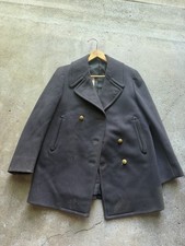 1931 Vintage Naval Academy Philadelphia US Navy Wool Peacoat Pre WWII 30s Medium picture