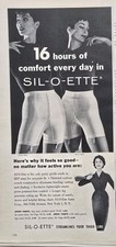 1956 Women's Sil-o-ette Dress And Sport Tights Girdles Vintage fashion Ad  picture