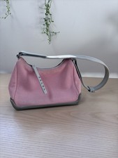 PRADA SPORT SS 1999 Pink Mesh Nylon Grey Rubber Handbag picture