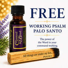 CONTROLLING OIL Do As I Say Compel Dark Arts Hoodoo FREE PALO SANTO PSALM 8 picture
