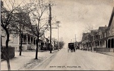 North Vine Street Hazleton PA Vintage Postcard 5P20-7 picture