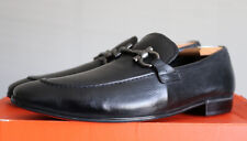 MINT Salvatore Ferragamo Horse Bit Black Leather Men's 8.5 D Loafers Shoes  picture