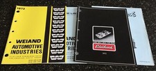Vintage original Weiand Boss 429 Tunnel Edelbrock Chev Torker intake catalogs PR picture