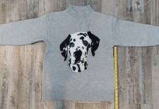 Women's Dalmatian Puppy Dog Sweater Blouse Brand New  X-Large Only 1 picture