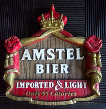 Vintage 1981 Amstel Bier foam bar sign picture
