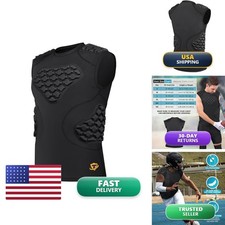 TUOY Padded Compression Sleeveless Rib Protector 5-Pad Football Baseball picture