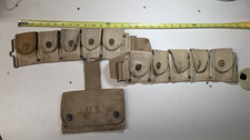 VINTAGE WWI US ARMY M1903 SPRINGFIELD 10-POCKET CARTRIDGE BELT picture