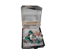 Dioptase, Calcite--Tsumeb, Nambia picture