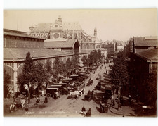 Paris, Les Halles Centrales, vintage print, ca.1890 Paris, Les Halles Centrales picture